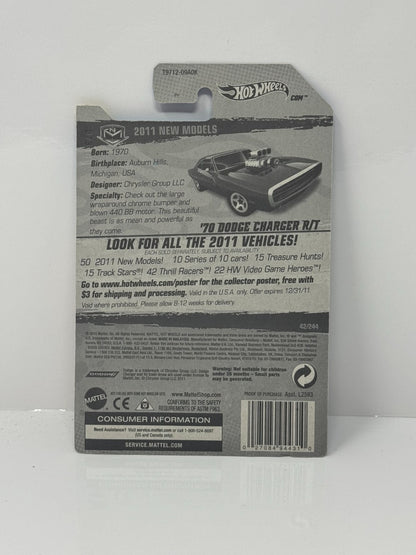 Hot Wheels 2011 New Models 1970 Dodge Charger RT 1:64 Diecast Factory Sealed