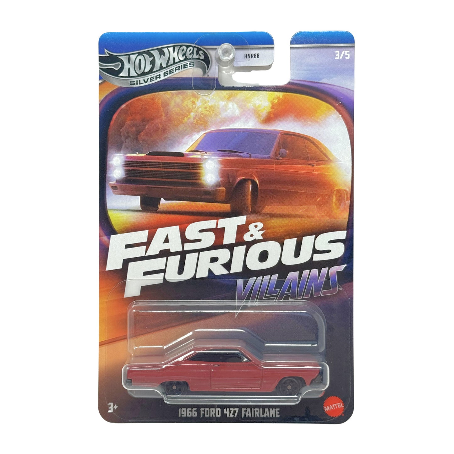 Hot Wheels Fast & Furious Villains 1966 Ford 427 Fairlane 1:64 Diecast