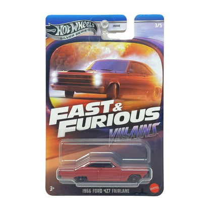 Hot Wheels Fast & Furious Villains 1966 Ford 427 Fairlane 1:64 Diecast