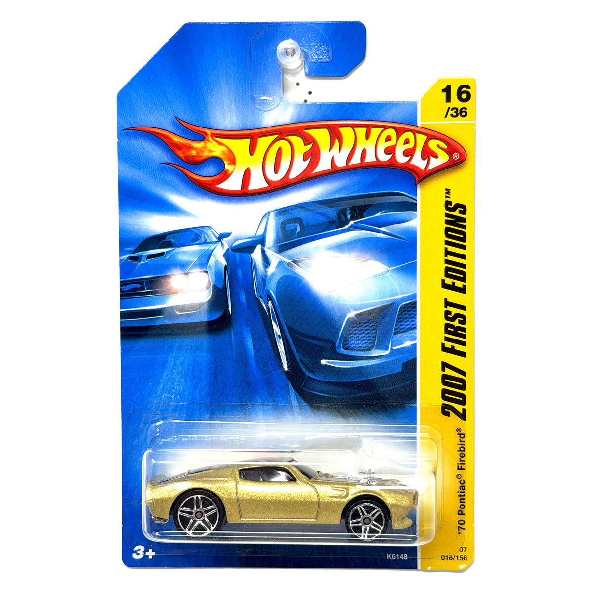 Hot Wheels 2007 First Editions 1970 Pontiac Firebird 1:64 Diecast Gold