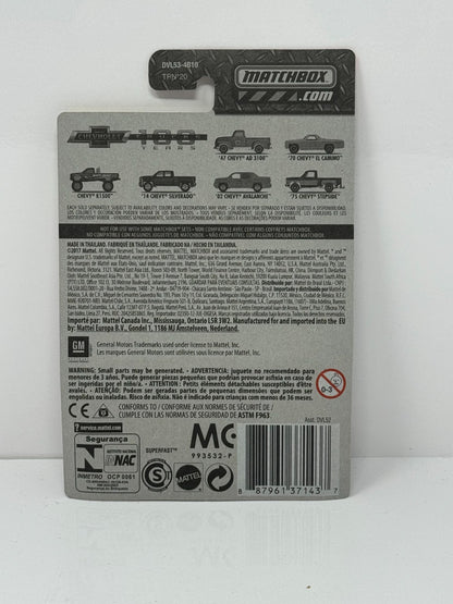 Matchbox Chevy Trucks 100 Years 1947 Chevy AD 3100 1:64 Diecast
