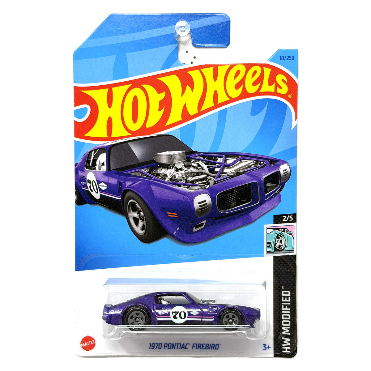 Hot Wheels Modified 1970 Pontiac Firebird 1:64 Diecast Purple