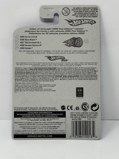 Hot Wheels 2006 First Editions 2006 Dodge Viper Coupe 1:64 Diecast