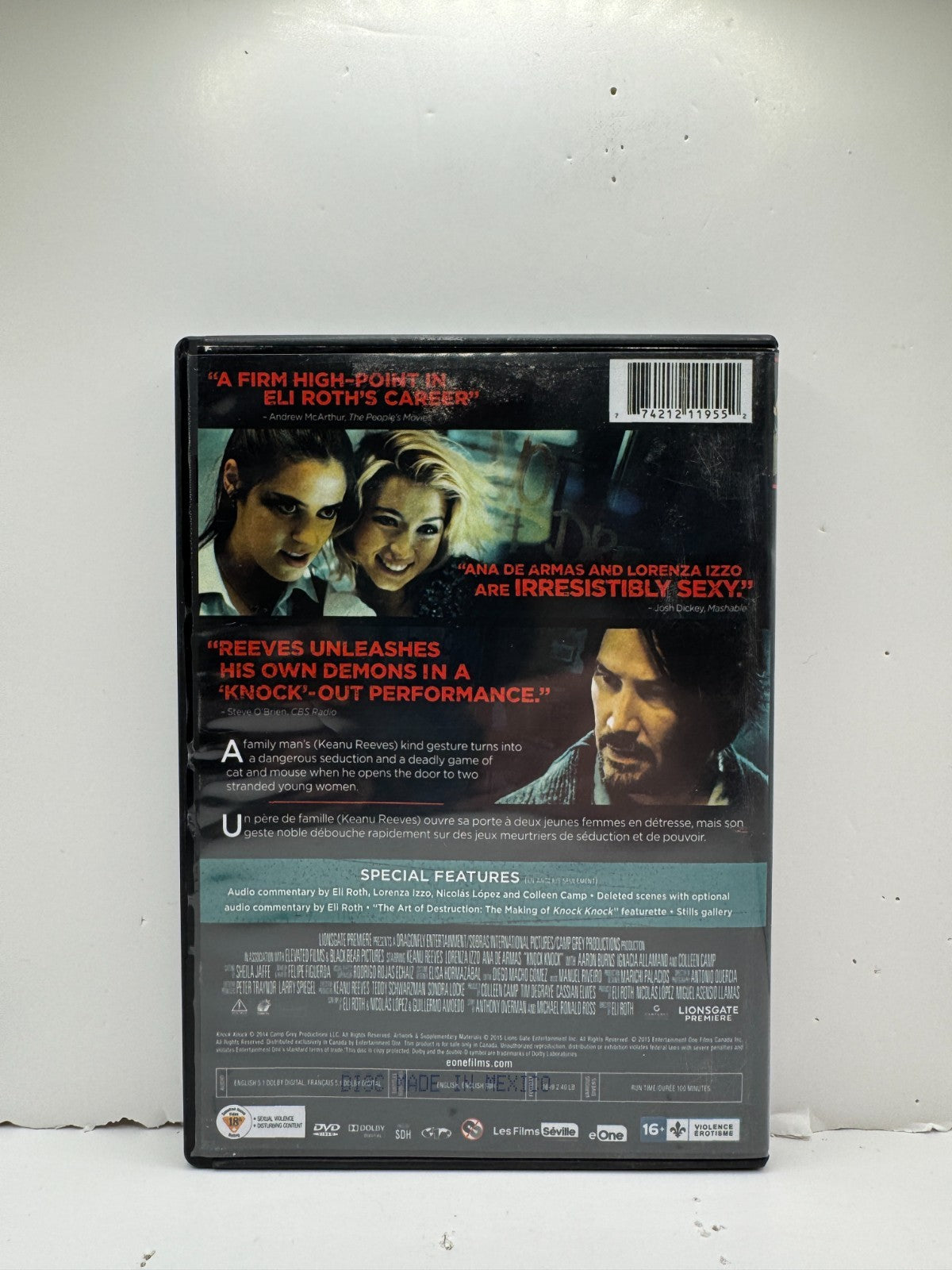 Knock Knock (DVD) Keanu Reeves Thriller