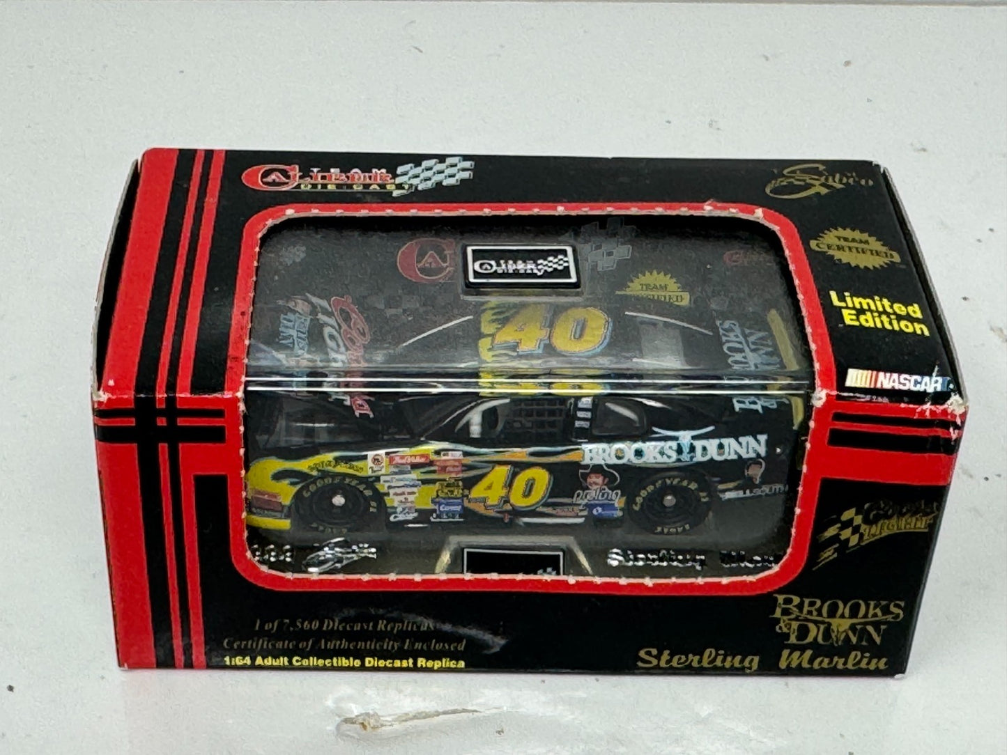 Team Caliber NASCAR Sterling Marlin #40 Brooks & Dunn Monte Carlo 1:64 Diecast
