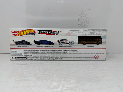 Hot Wheels Premium Track Day 4-Pack Collector Diorama Set 1:64 Diecast