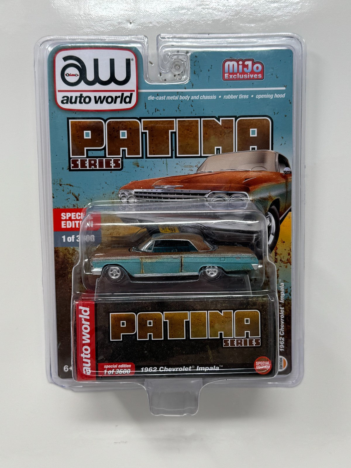 Auto World Patina Series 1962 Chevrolet Impala 1:64 Diecast 1 of 3600
