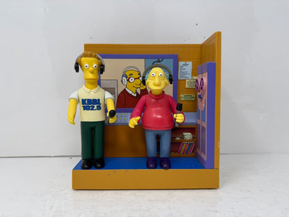Simpsons World of Springfield KBBL Radio Station Set Playmates Diorama