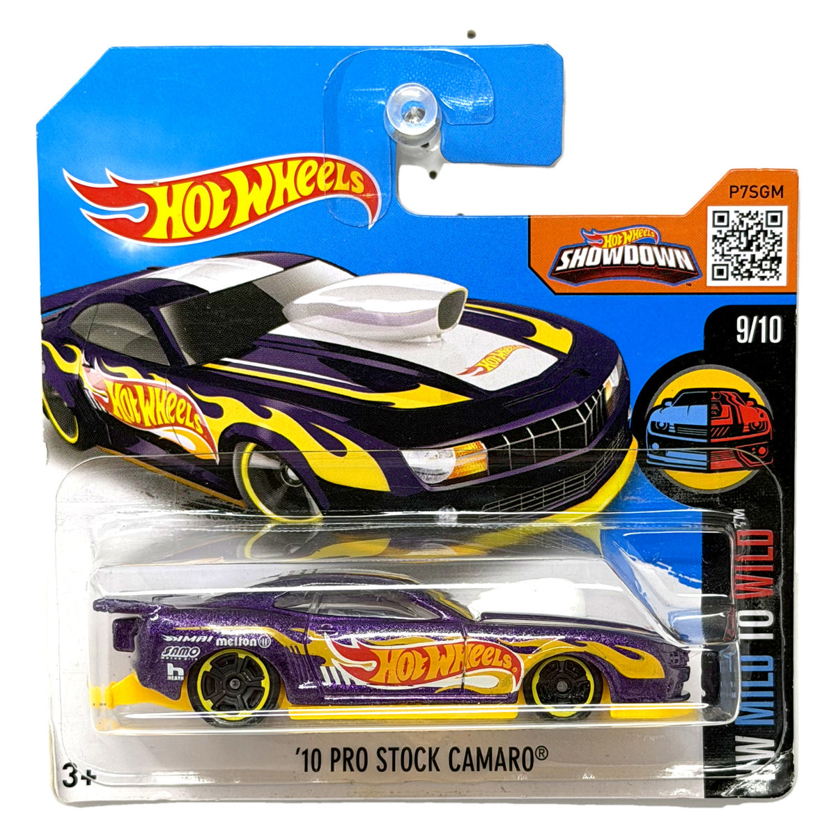 Hot Wheels Mild to Wild 2010 Chevrolet Pro Stock Camaro 1:64 Diecast Short Card