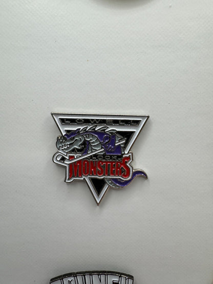 Lowell Lock Monsters AHL Hockey Team Logo Lapel Pin UDT1