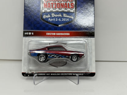 Hot Wheels 2014 14th Collectors Nationals Custom Barracuda 1:64 Diecast 311/1200