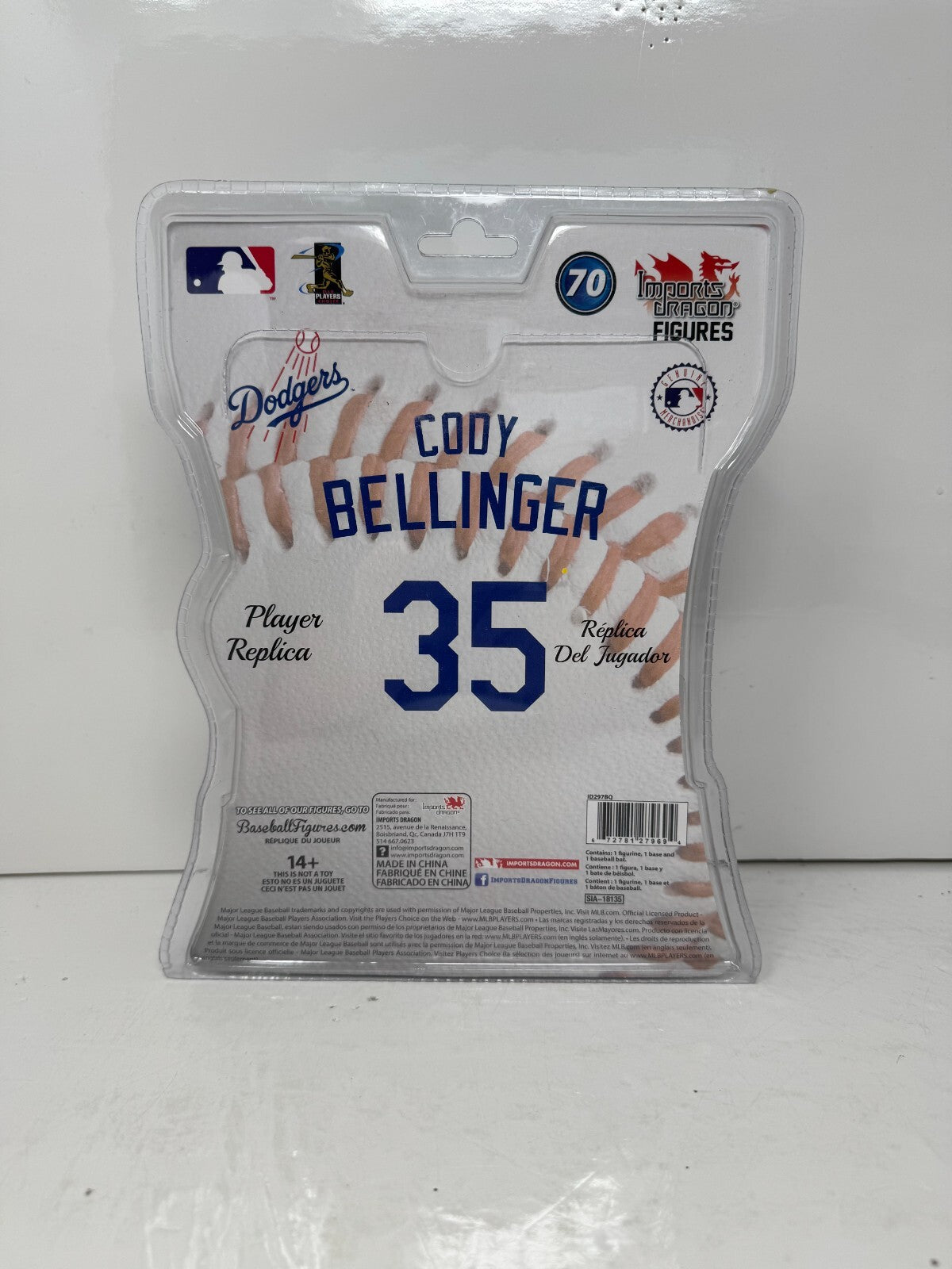 Imports Dragon MLB Cody Bellinger Los Angeles Dodgers Figure