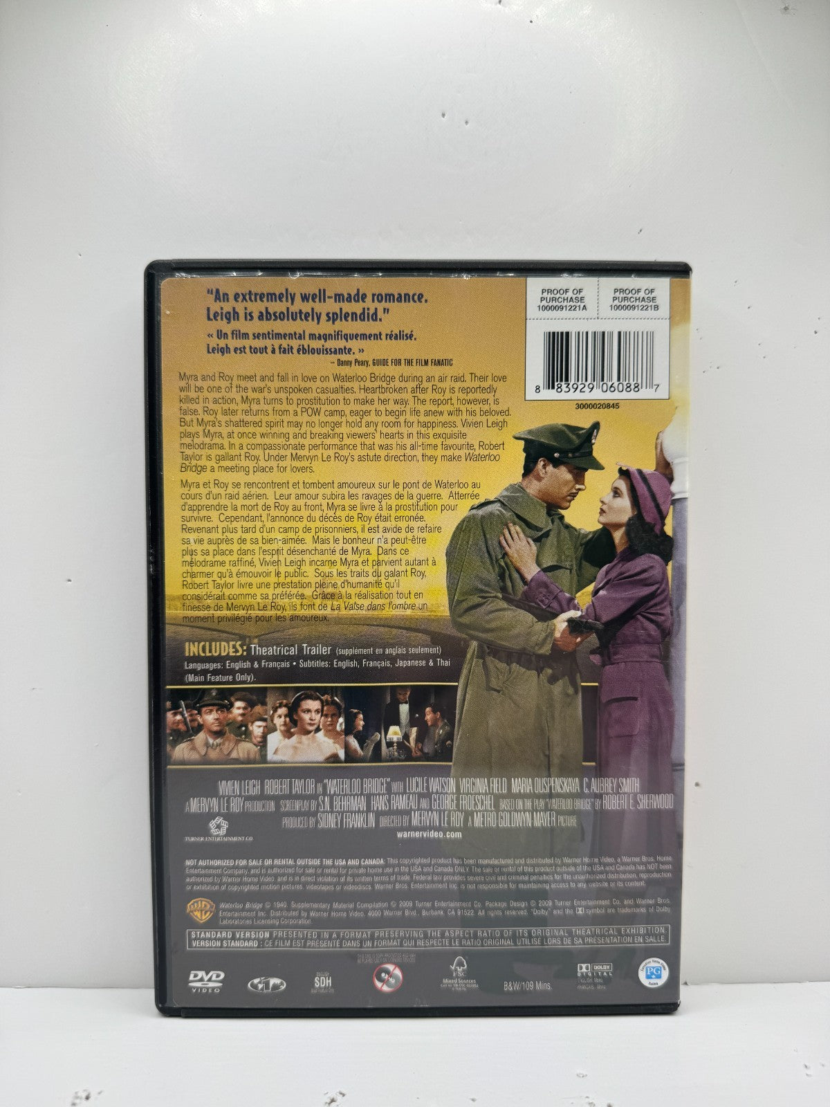 Waterloo Bridge (DVD) Vivien Leigh Romance