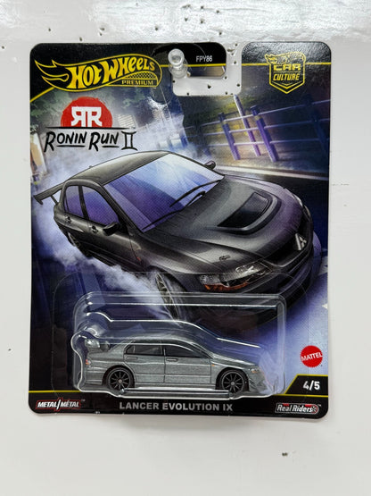 Hot Wheels Premium Ronin Run II Mitsubishi Lancer Evolution IX 1:64 Diecast