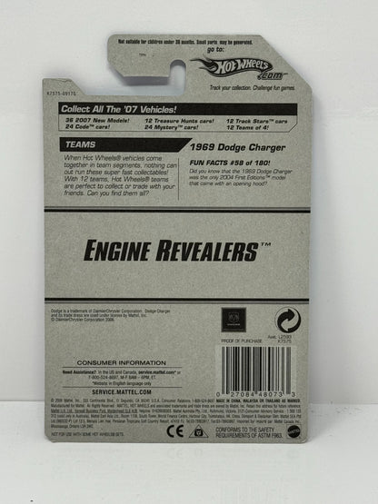 Hot Wheels Engine Revealers 1969 Dodge Charger 1:64 Diecast Factory Sealed