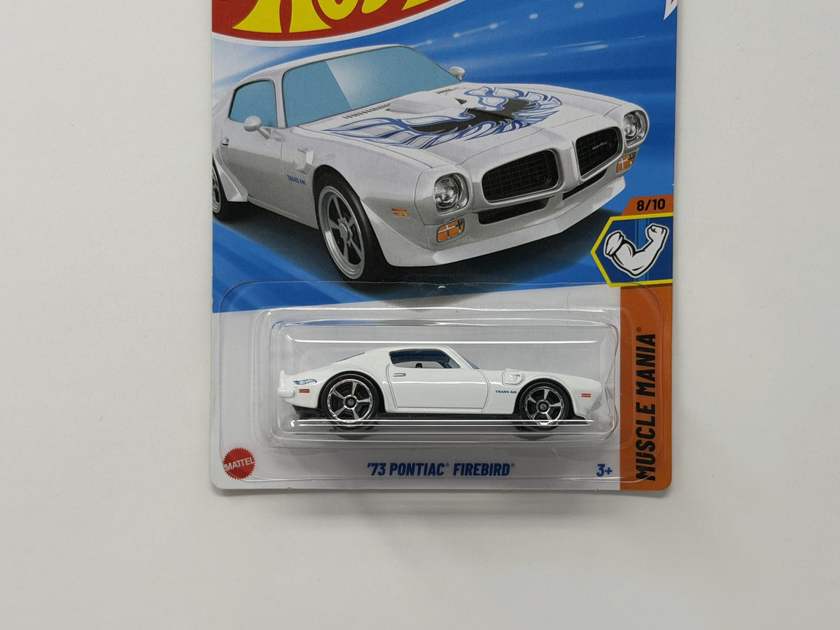 Hot Wheels Muscle Mania 1973 Pontiac Firebird 1:64 Diecast White US Card