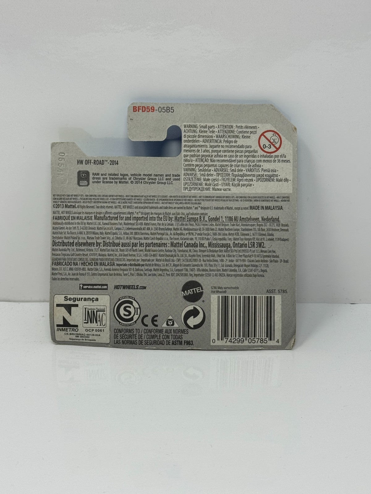 Hot Wheels Off-Road Dodge Ram 1500 1:64 Diecast Short Card