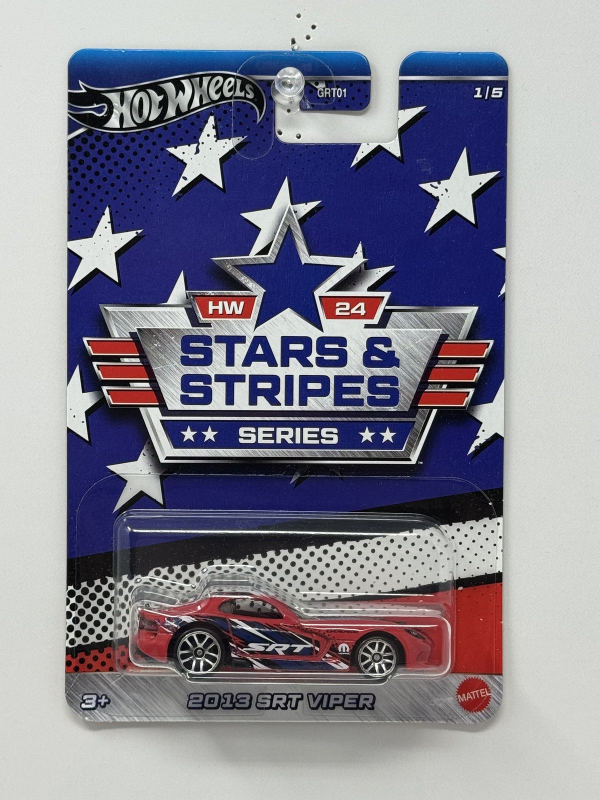 Hot Wheels Stars & Stripes 2013 SRT Viper 1:64 Diecast Red