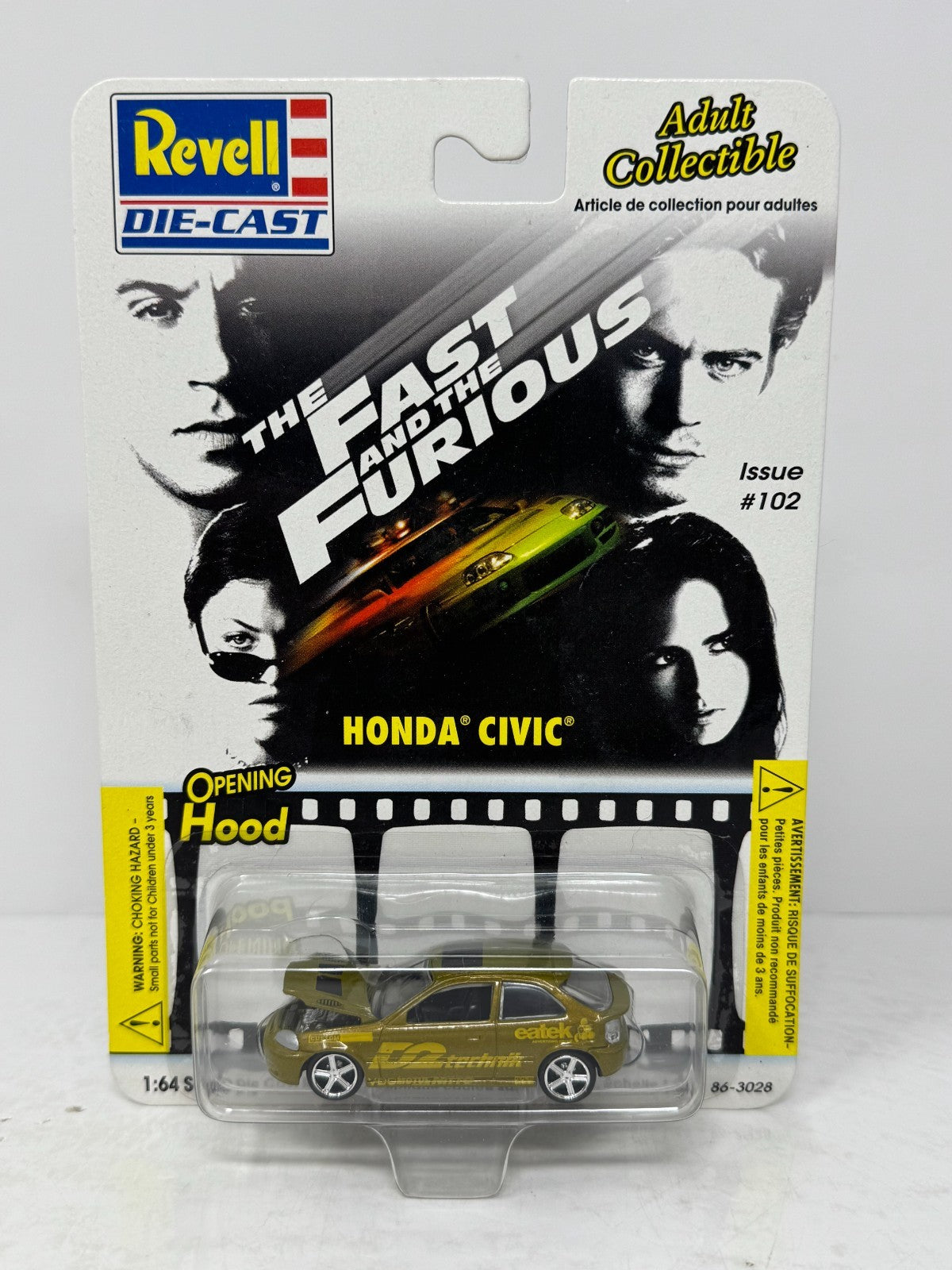 Revell Fast and the Furious Honda Civic Issue #102 1:64 Diecast Alt Art Card
