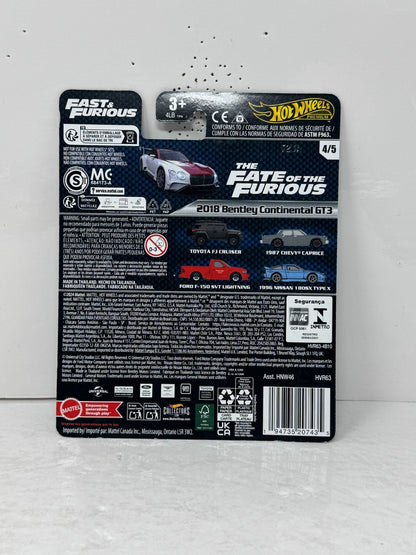 Hot Wheels Premium Fast & Furious 2018 Bentley Continental GT3 1:64 Diecast