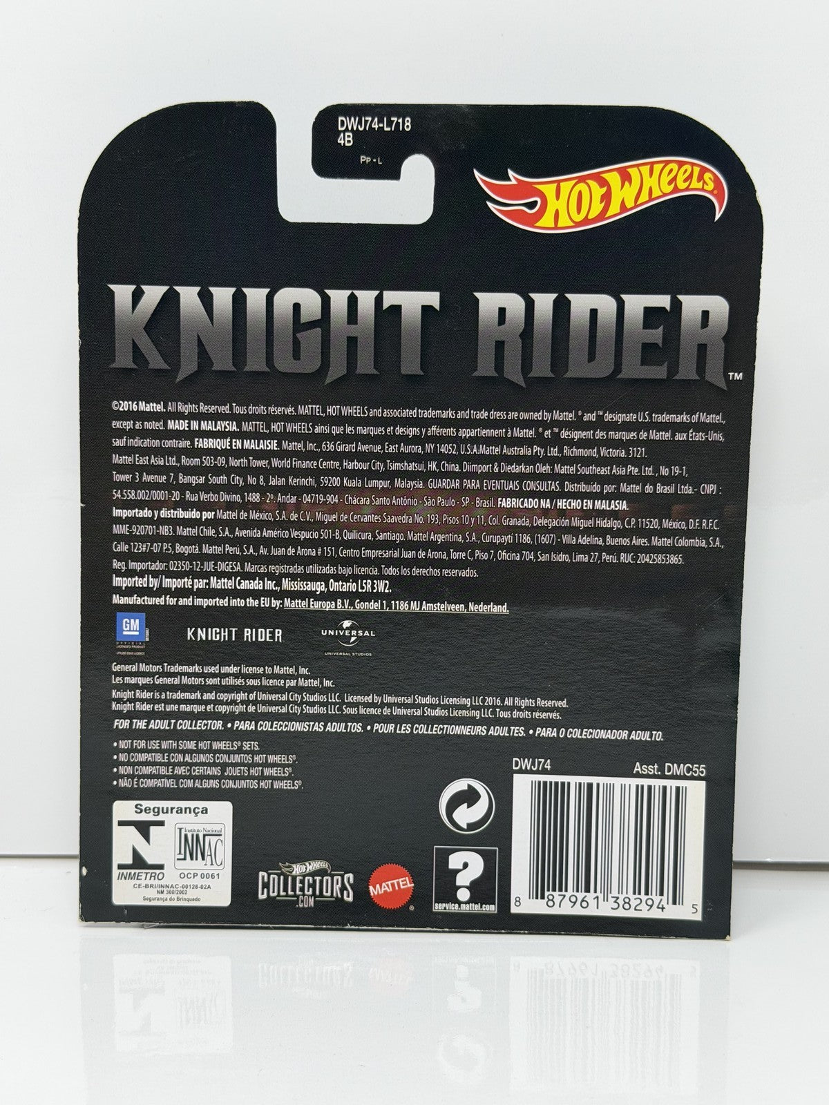 Hot Wheels Retro Entertainment Knight Rider KITT 1:64 Diecast Black V2