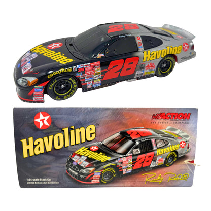 Action NASCAR Ricky Rudd #28 Havoline Bud Shootout 2001 Taurus BANK 1:24 Diecast