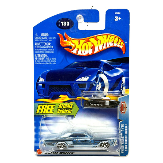 Hot Wheels Pride Rides 1964 Buick Riviera 1:64 Diecast Blue w/ Atomix