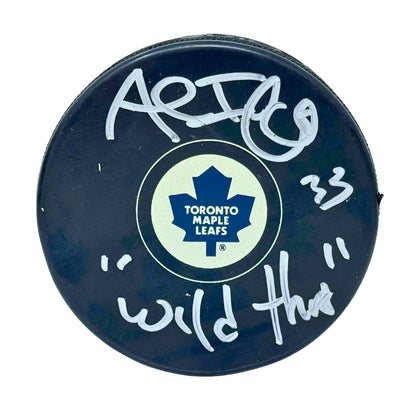 Al Iafrate Toronto Maple Leafs Signed NHL Autograph Puck Silver Auto