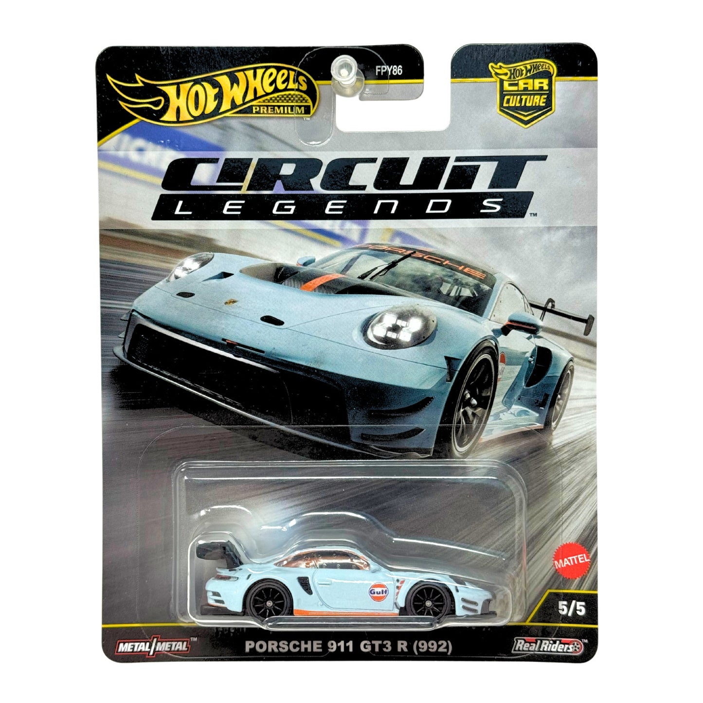 Hot Wheels Premium Circuit Legends Porsche 911 GT3 R (992) 1:64 Diecast