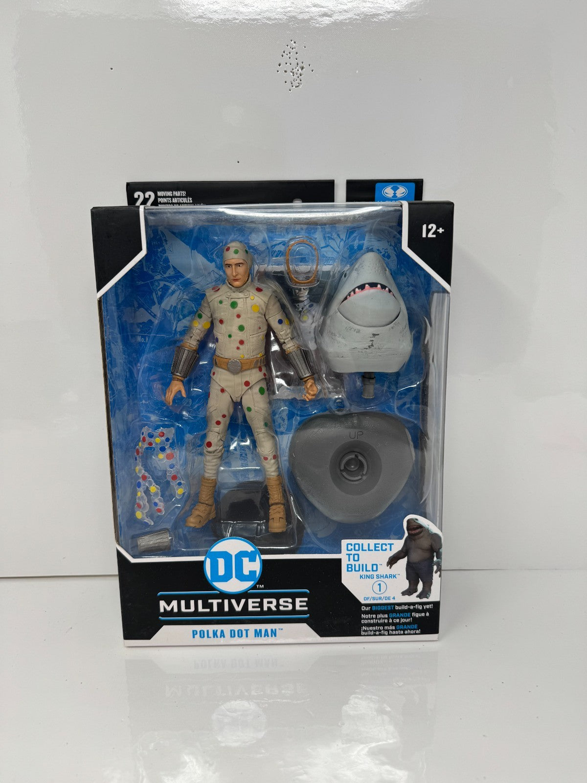 McFarlane DC Multiverse Suicide Squad Polka Dot Man Figure w/ King Shark BAF