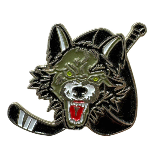 Chicago Wolves AHL Hockey Team Logo Lapel Pin UDT1