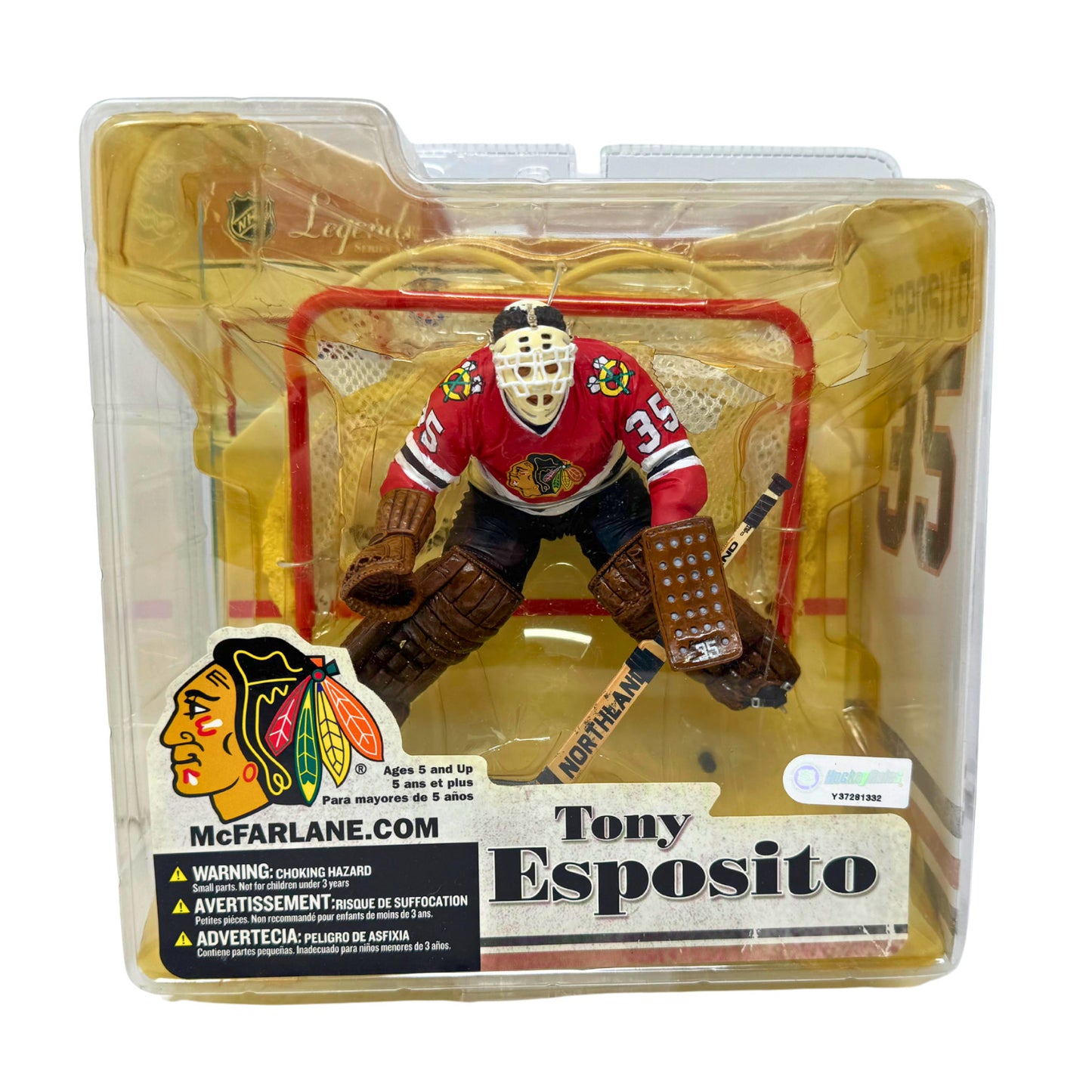 McFarlane NHL Tony Esposito Chicago Blackhawks Legends Series 3 Figure