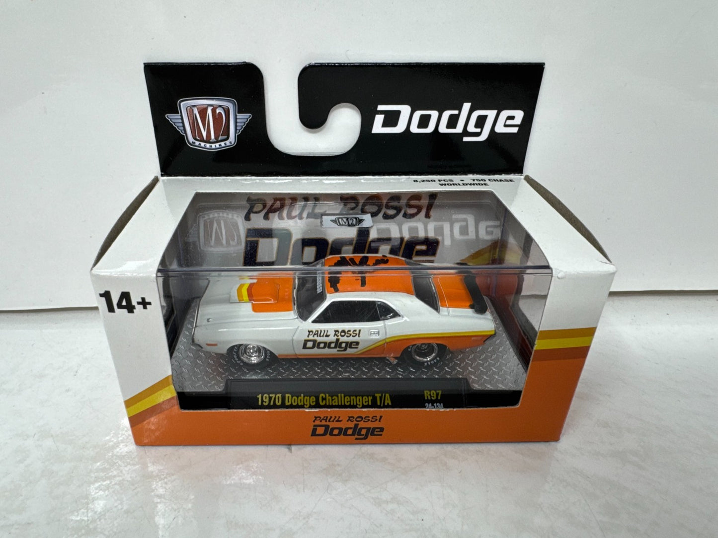 M2 Machines 1970 Dodge Challenger T/A Paul Rossi Drag Car 1:64 Diecast Auto'd