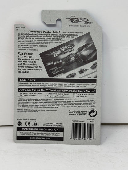 Hot Wheels Code Car 2007 Mercedes CLK DTM 1:64 Diecast Red Factory Sealed