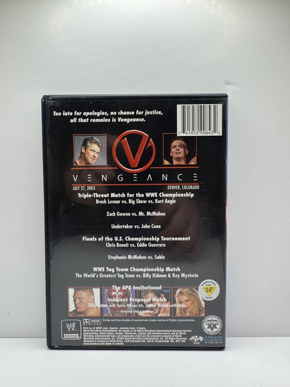 WWE Vengeance 2003 (DVD) WWE Wrestling