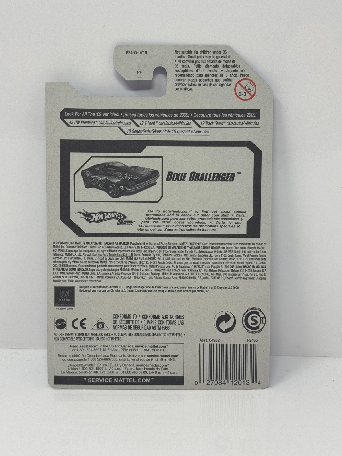 Hot Wheels Rebel Rides Dixie Challenger 1:64 Diecast Blue Flames