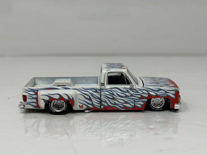 Kaido House MINI GT Chevrolet Silverado Dually On Fire V2 1:64 Diecast