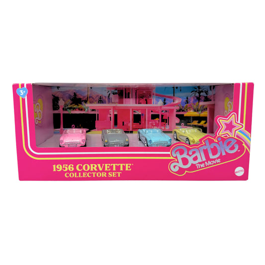 Hot Wheels Premium Barbie The Movie 1956 Corvette Collector Set 1:64 Diecast
