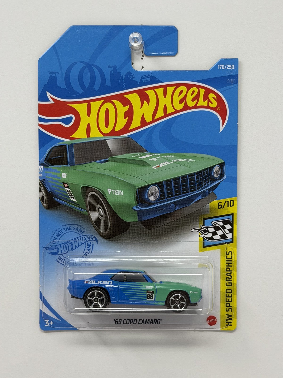 Hot Wheels HW Speed Graphics 1969 Chevrolet COPO Camaro Falken 1:64 Diecast