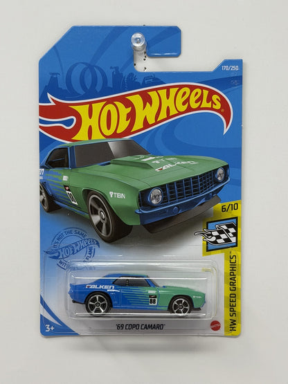 Hot Wheels HW Speed Graphics 1969 Chevrolet COPO Camaro Falken 1:64 Diecast