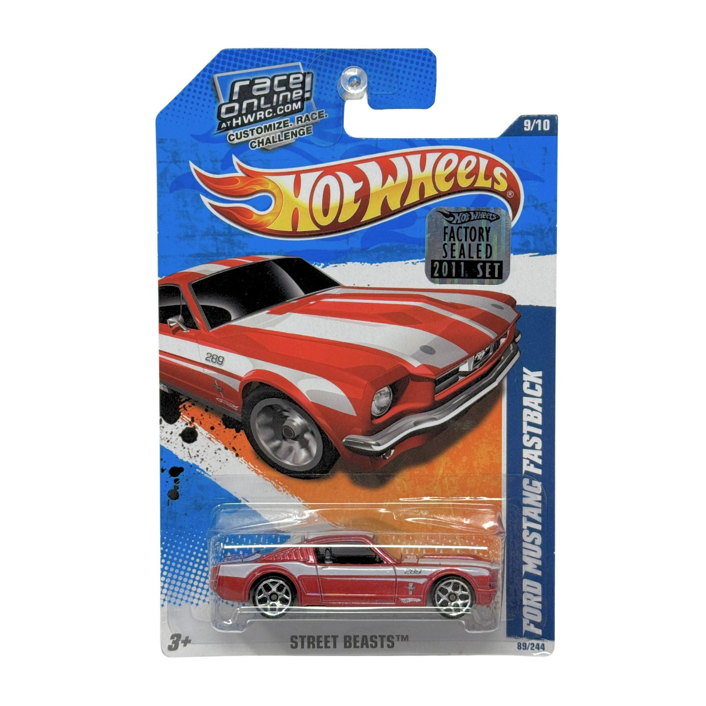 Hot Wheels Street Beasts Ford Mustang Fastback 1:64 Diecast Factory Sealed
