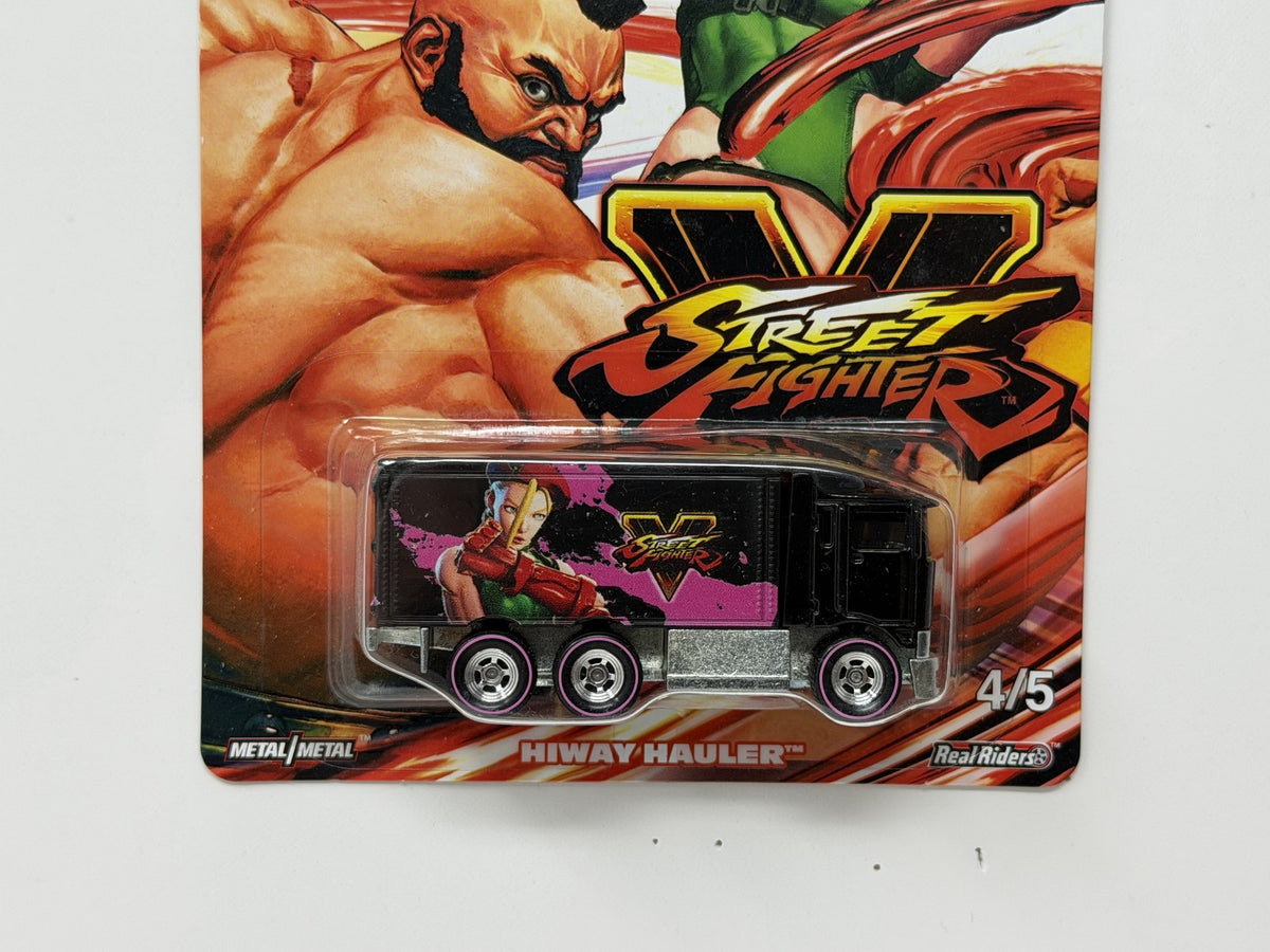 Hot Wheels Street Fighter V Hiway Hauler 1:64 Diecast Real Riders