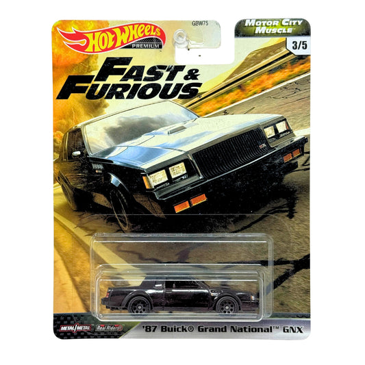 Hot Wheels Premium Fast & Furious 1987 Buick Grand National GNX 1:64 Diecast