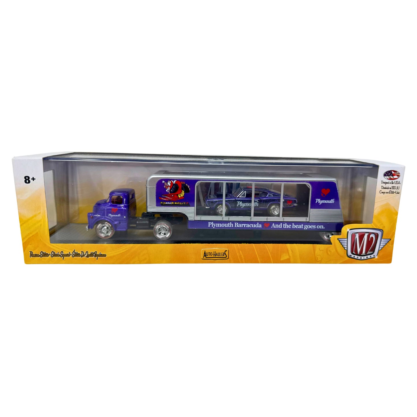 M2 Machines Auto Haulers 1968 Plymouth Barracuda Super Stock CHASE 1:64 Diecast