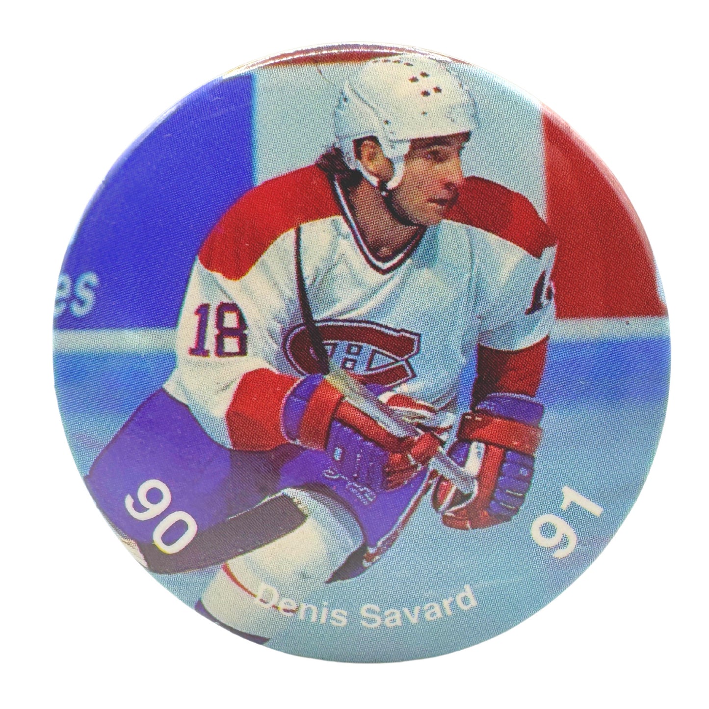 Denis Savard Montreal Canadiens NHL Pin-back Button UDT1