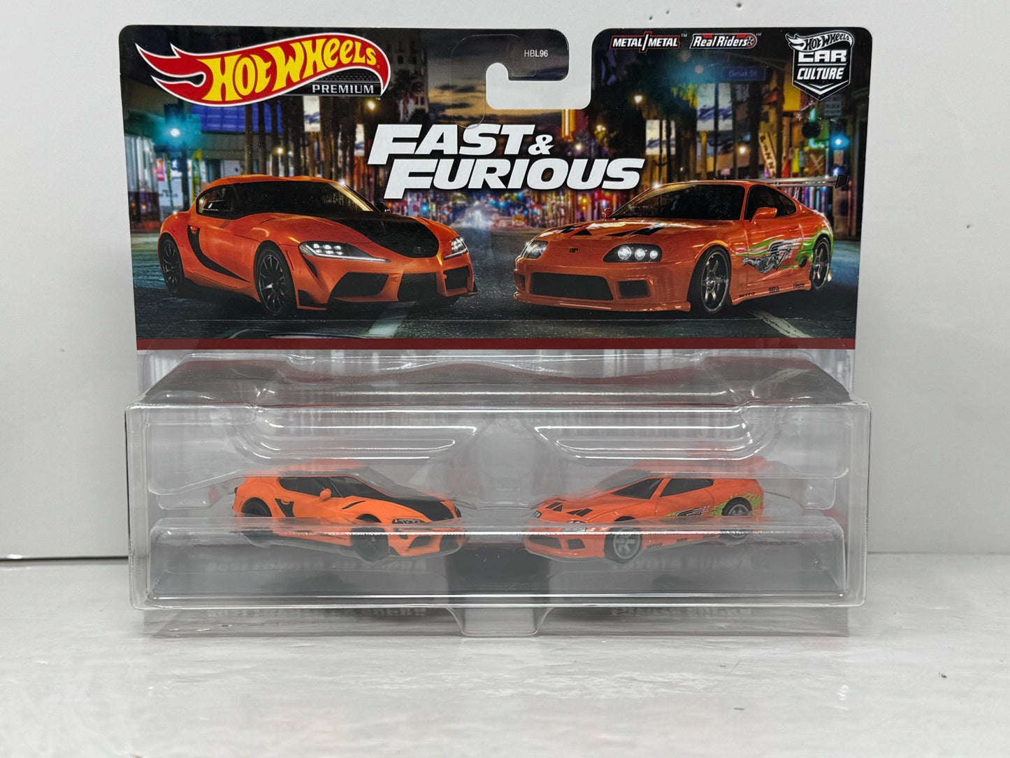 Hot Wheels Premium Fast & Furious Toyota Supra 2-Pack Set 1:64 Diecast
