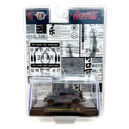 M2 Machines Coca-Cola 1953 Volkswagen Beetle Deluxe USA Model 1:64 Diecast