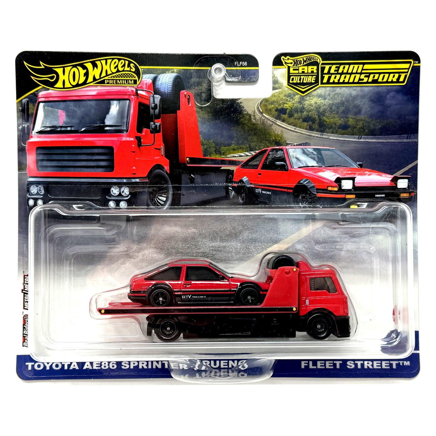 Hot Wheels Premium Team Transport #84 Toyota AE86 Sprinter Trueno 1:64 Diecast