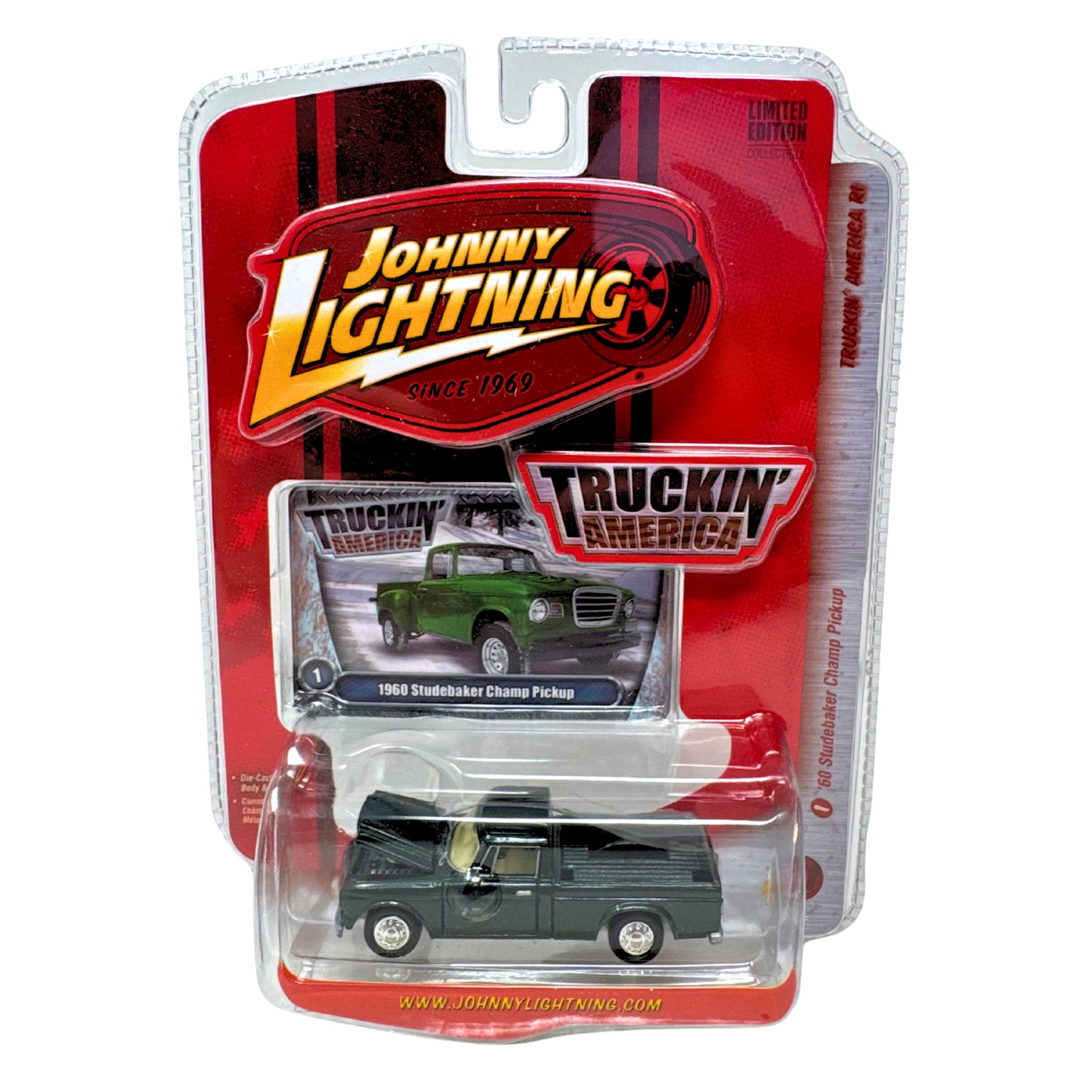 Johnny Lightning Truckin' America 1960 Studebaker Champ Pickup 1:64 Diecast