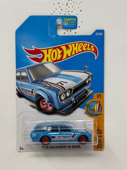 Hot Wheels Surf's Up 1971 Datsun Bluebird 510 Wagon JDM 1:64 Diecast
